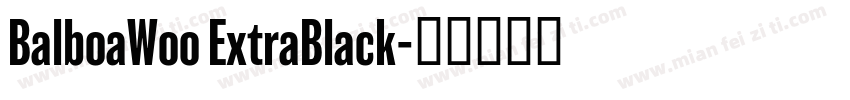 BalboaWoo ExtraBlack字体转换